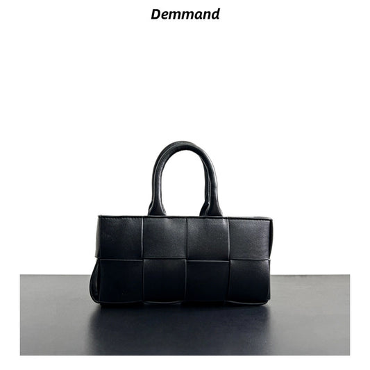 2023新款原创小众托特包大容量女包真皮编织手提包简约通勤质感包