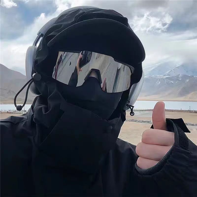 时尚户外骑行运动墨镜男女网红骑车防尘防晒太阳镜登山防风沙眼镜