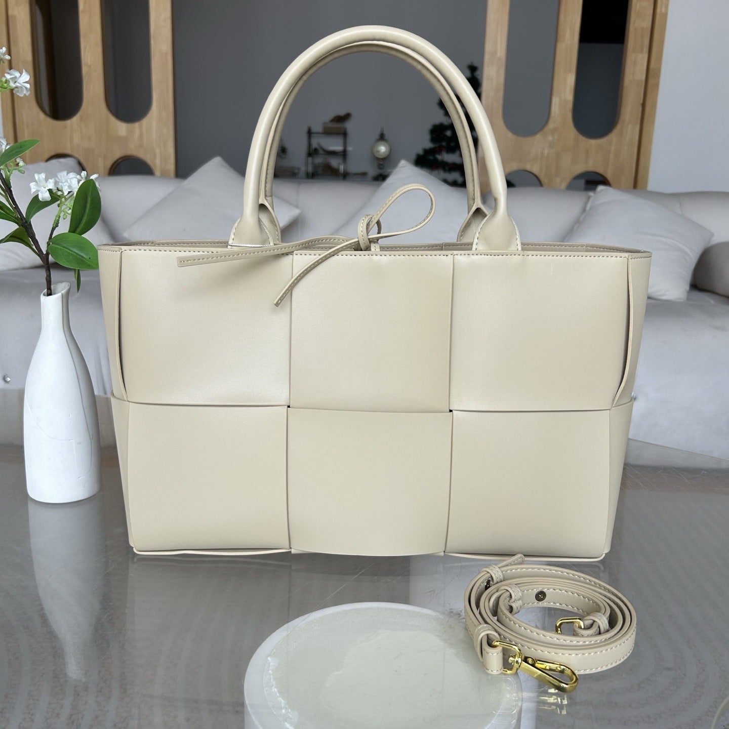 大容量编织手提包包女2025新款高级质感单肩腋下包时尚通勤托特包