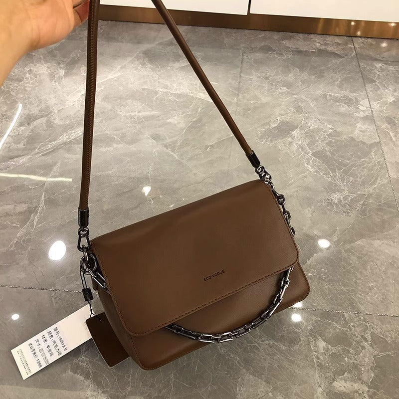 韩包潮流质感休闲包女2024新款洋气简约链条单肩包斜挎小方包潮