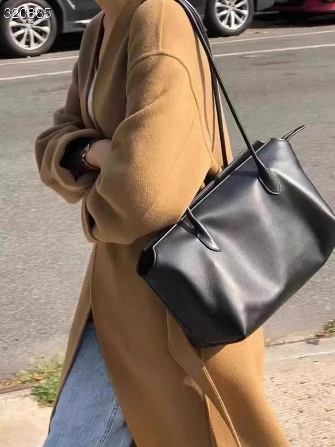 肯豆同款Handle通勤简约Terrasse单肩手提托特包大包Tote手提包