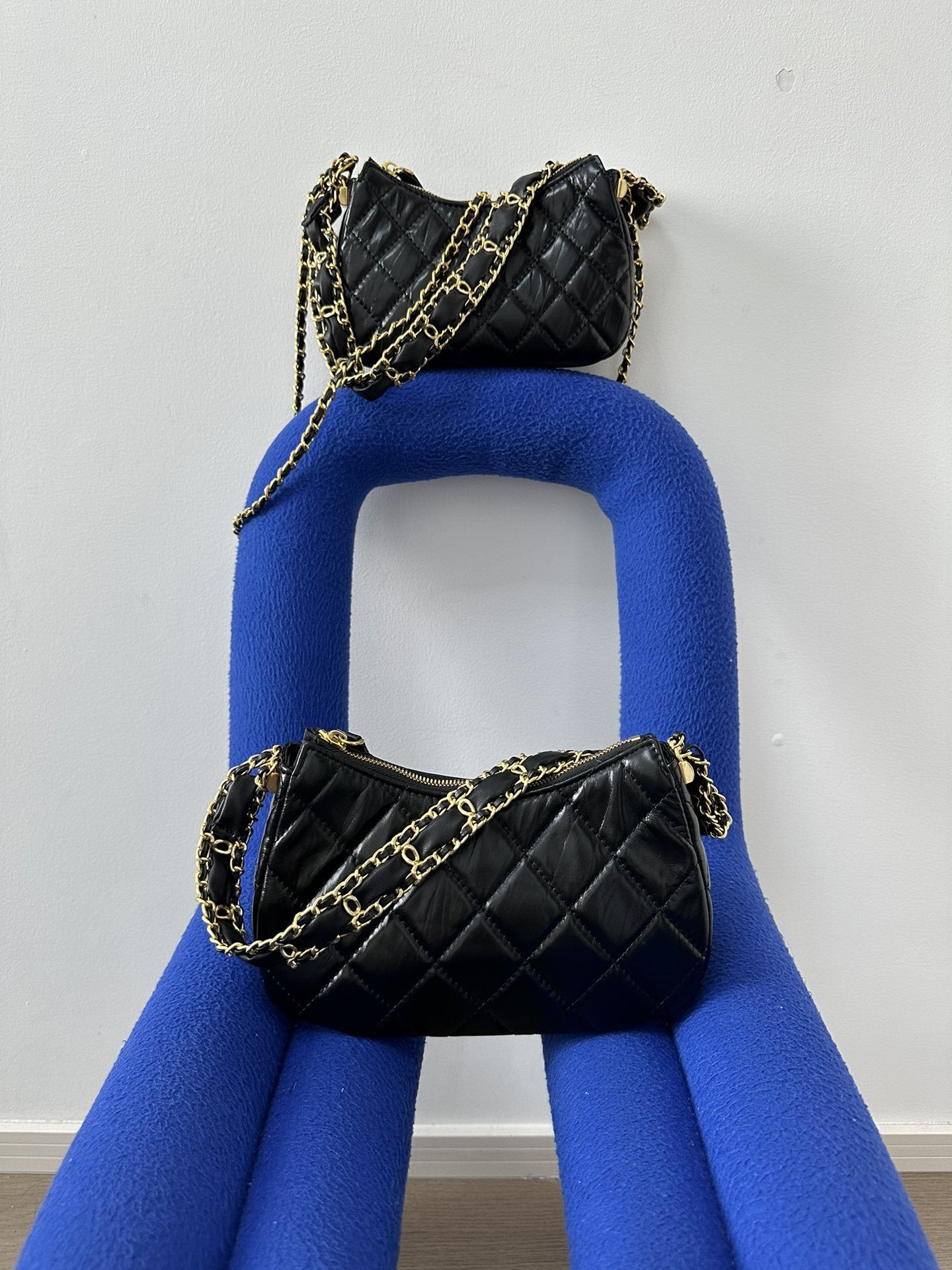 2023新款超火网红腋下包菱格单肩小包包女质感时尚流行百搭手提包