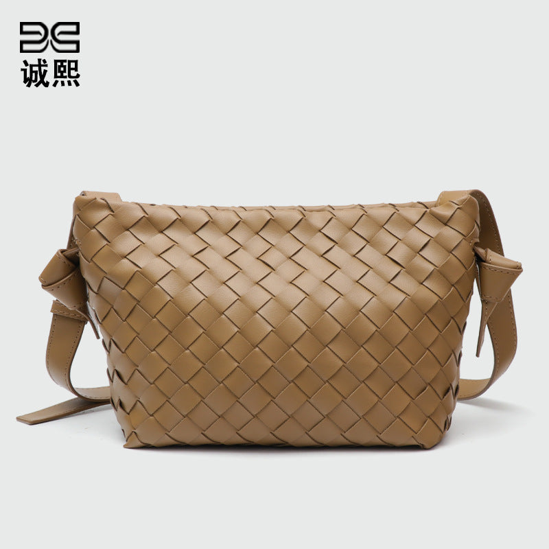 网红时尚休闲新款创意手工编织包包女百搭潮流小众单肩斜挎腋下包