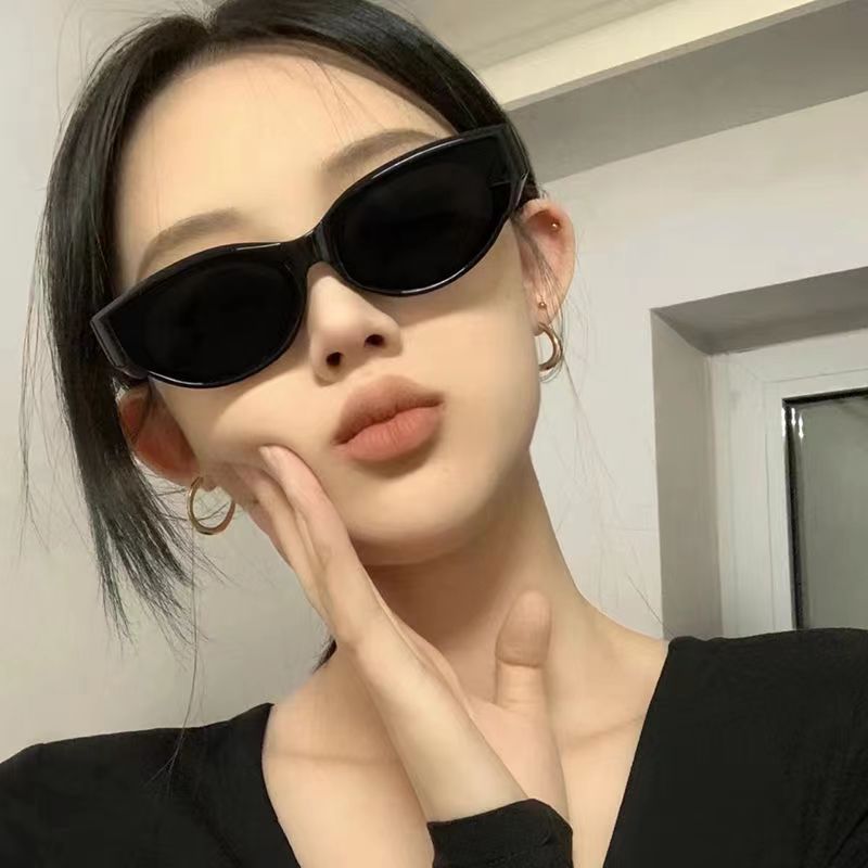 2025年时尚欧美复古gm太阳镜男女网红街拍高级感圆框墨镜防紫外线