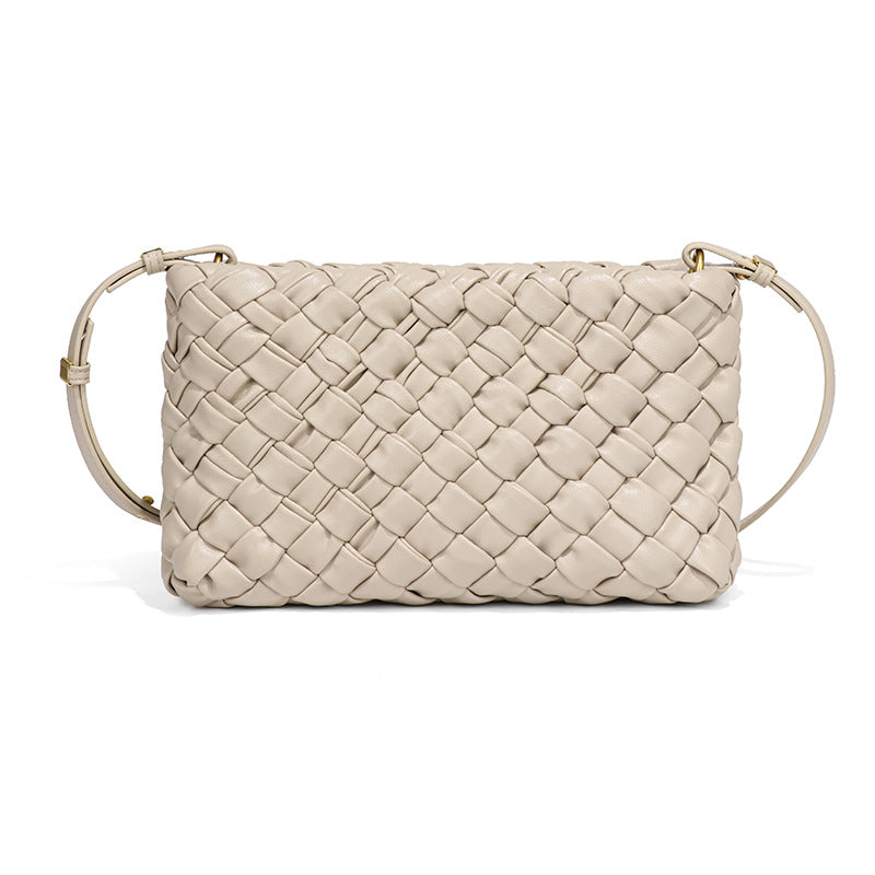 高级感小方包bags洋气单肩小包时尚百搭手机包简约编织精致斜挎包