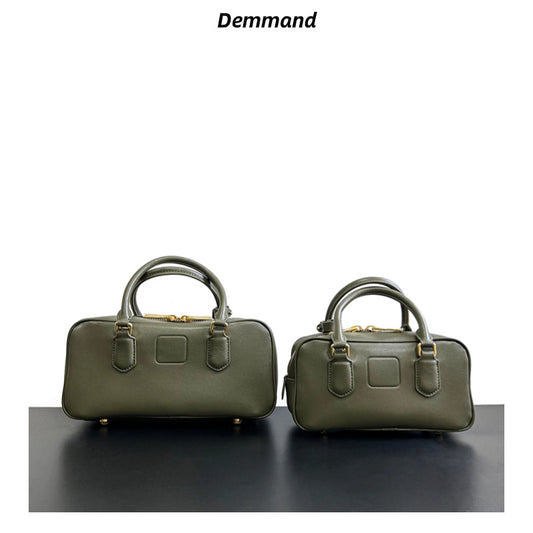 秋冬小包包女2023新款斜挎包单肩手提枕头包复古波士顿保龄球包