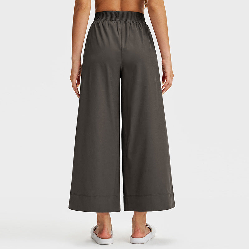 直筒运动裤女休闲百搭宽松显瘦长裤户外健身lulu阔腿瑜伽裤25”