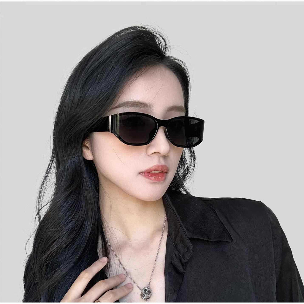 时尚墨镜女高级感辣妹出街防紫外线时尚百搭曲面太阳眼镜个性潮流