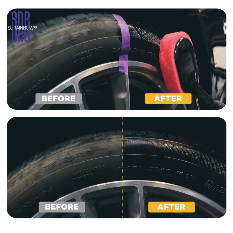 跨境专供石墨烯汽车轮胎膏增黑增亮龟裂修复轮胎膏防水防尘防龟裂