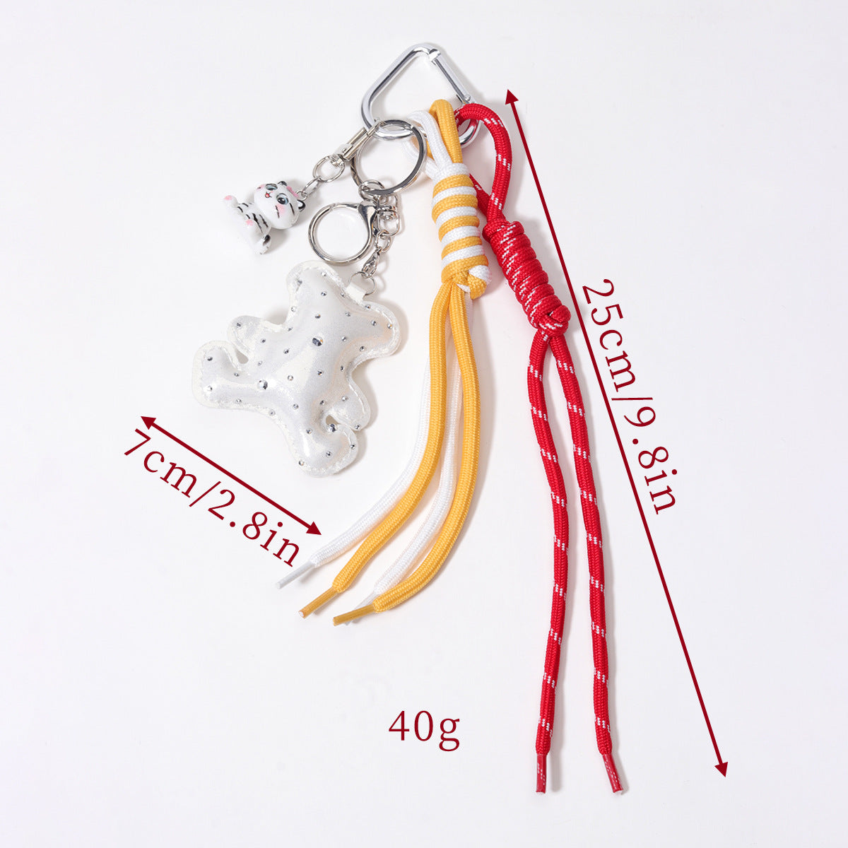 量大价优PU皮革充棉钻皮小熊树脂小猫咪织带包包挂件挂饰钥匙扣