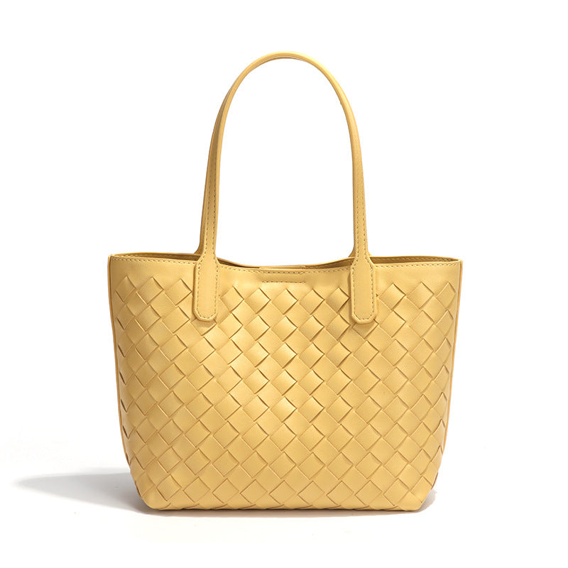 2025新款韩版菜篮子编织女包托特包大容量两件套子母包女士手提包