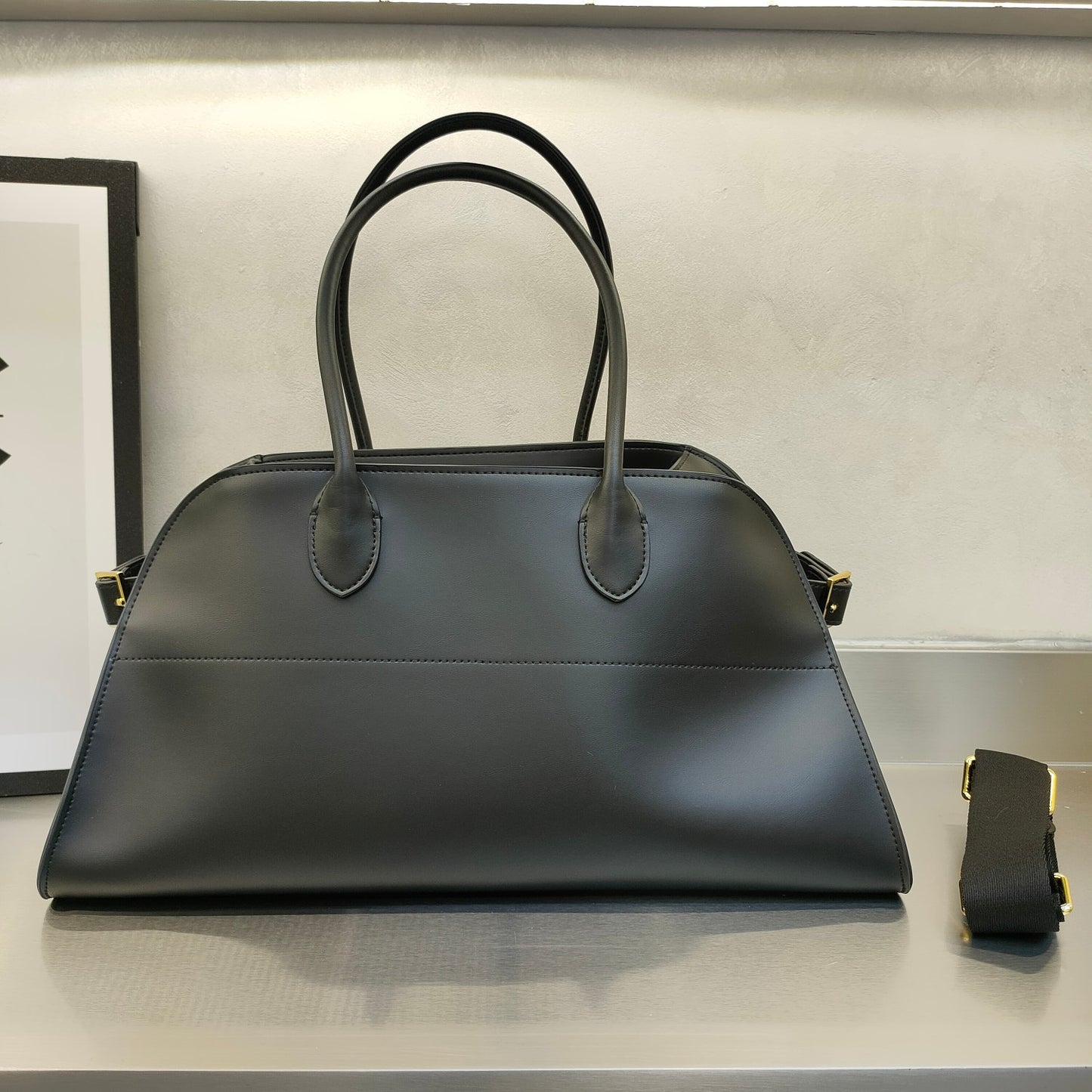 小众设计高级系列极简老钱风手提单肩斜挎女包全皮通勤大包托特包