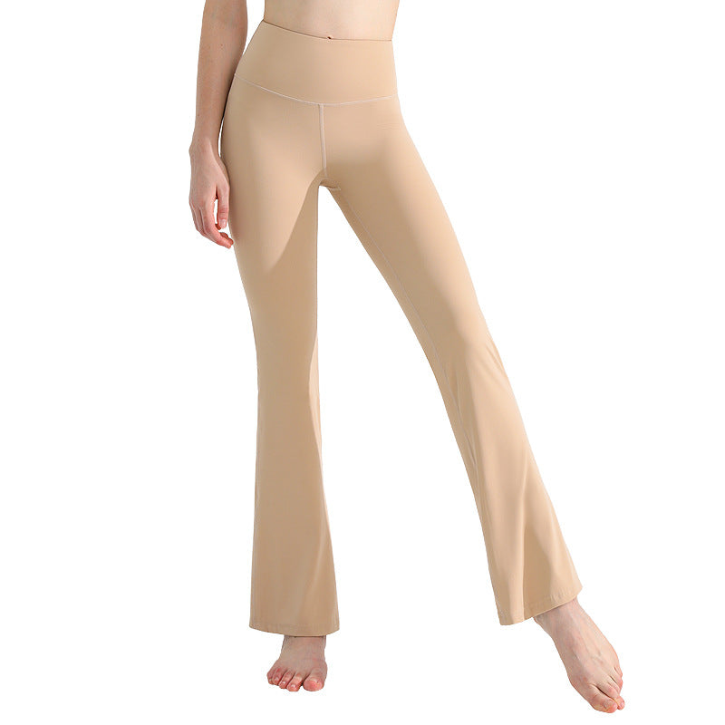 lulu瑜伽喇叭裤女高弹裸感速干健身裤高腰提臀防卷边运动紧身裤