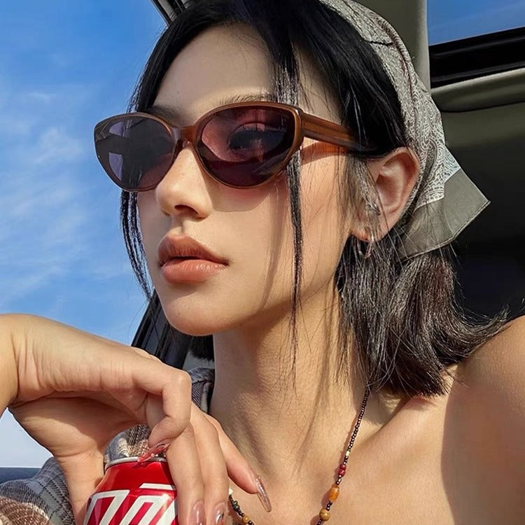 2025年新款潮流gm墨镜男女网红街拍高级感猫眼太阳镜遮阳防紫外线