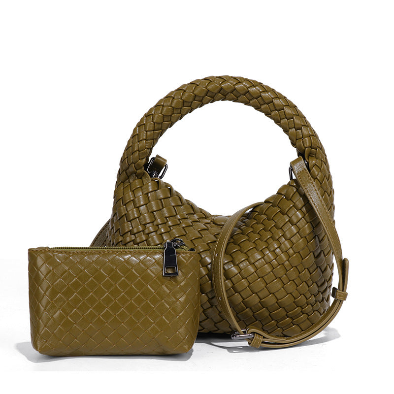 工厂编织菜篮子女包小巧复古休闲单肩斜挎饭盒包手提女包一件代发