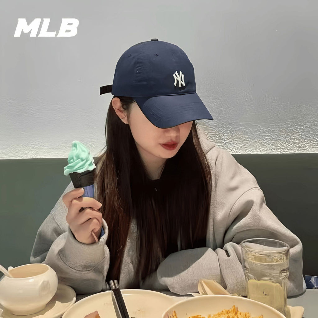 2025年新款大标男女百搭ny遮阳帽软棉质la小标棒球帽MLB同款批发