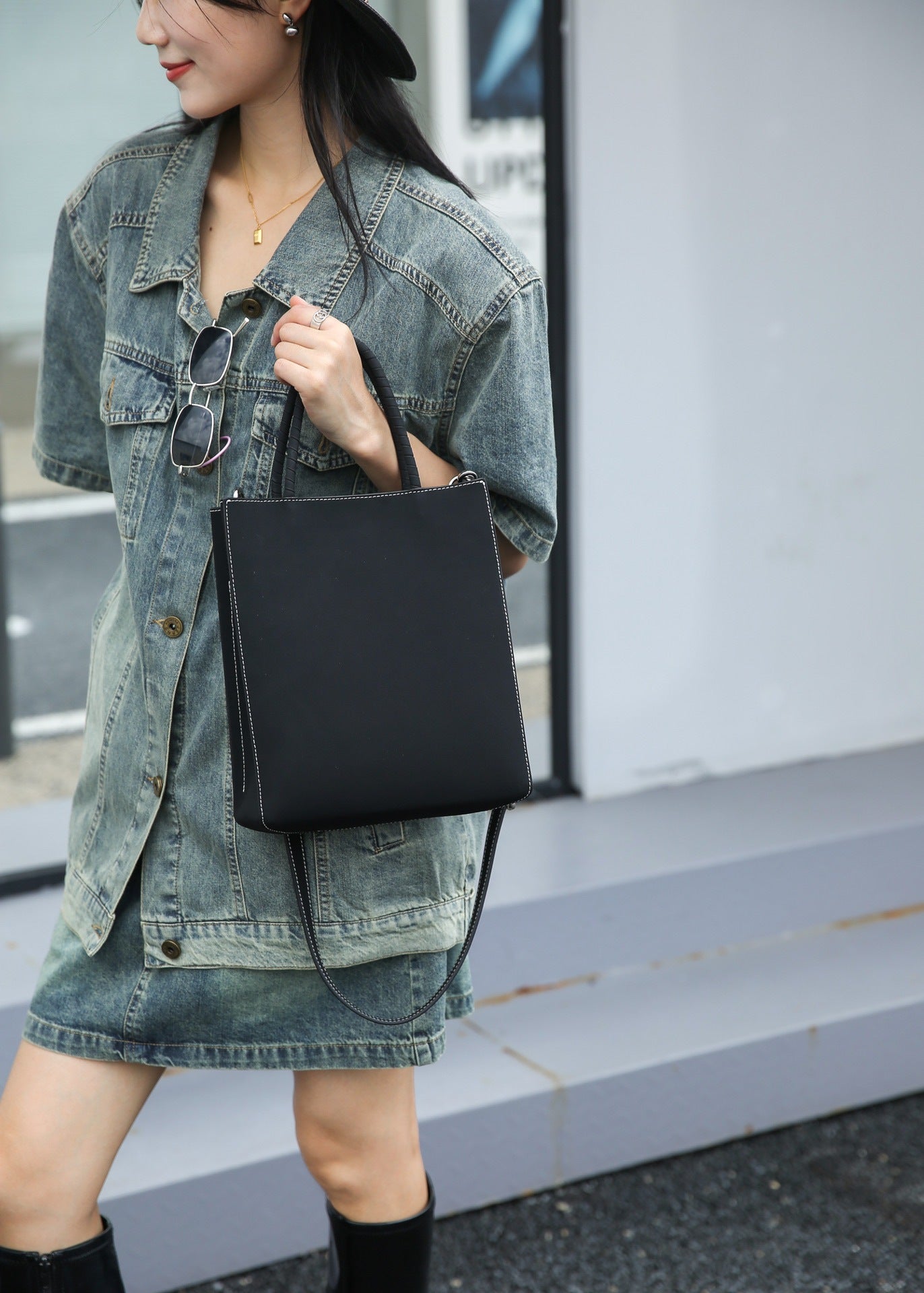 简约真皮托特包包女大容量牛皮袋 包高级感百搭手提购物袋包