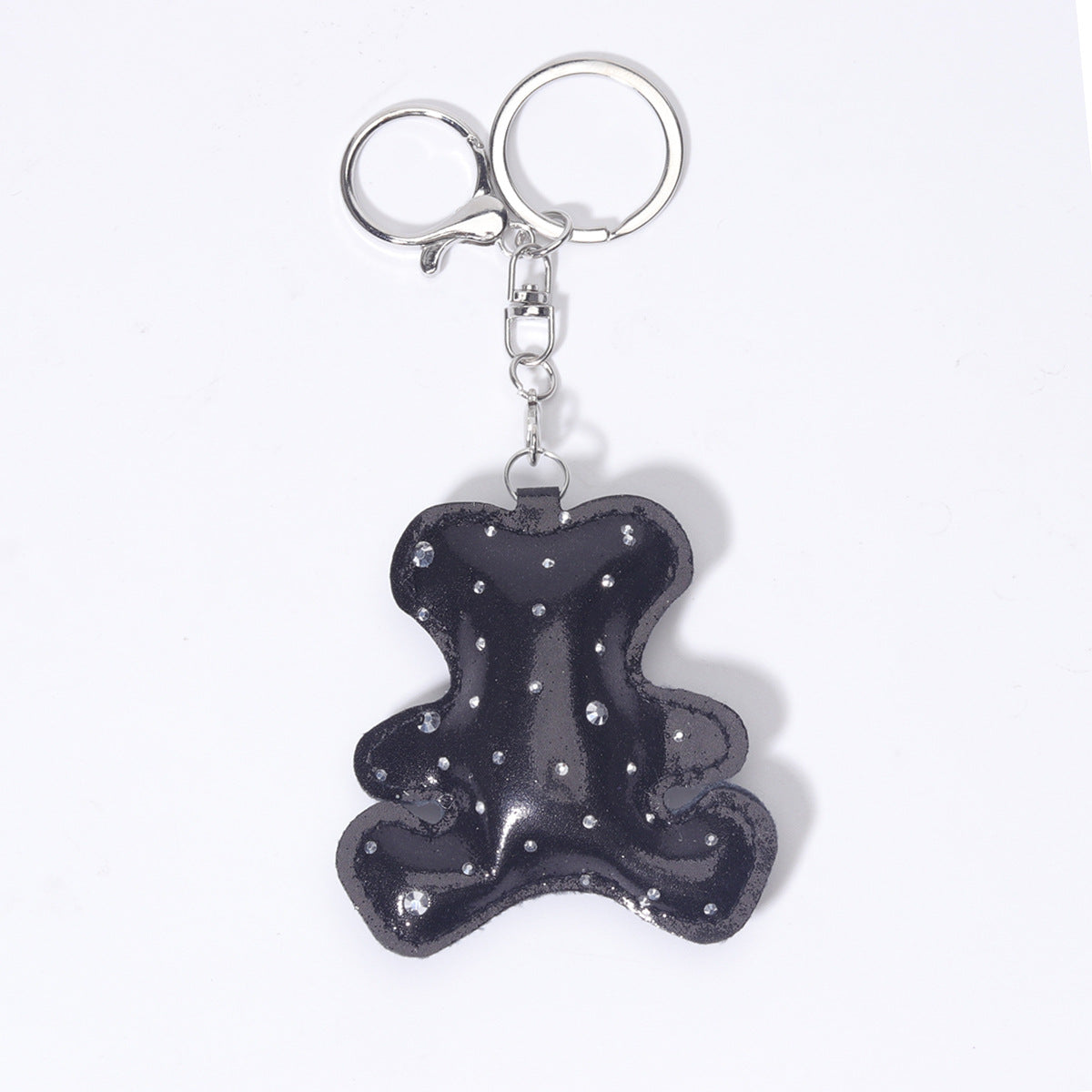 工厂批发定制时尚热销豹纹小花包扣仿真皮挂饰挂件钥匙扣装饰品