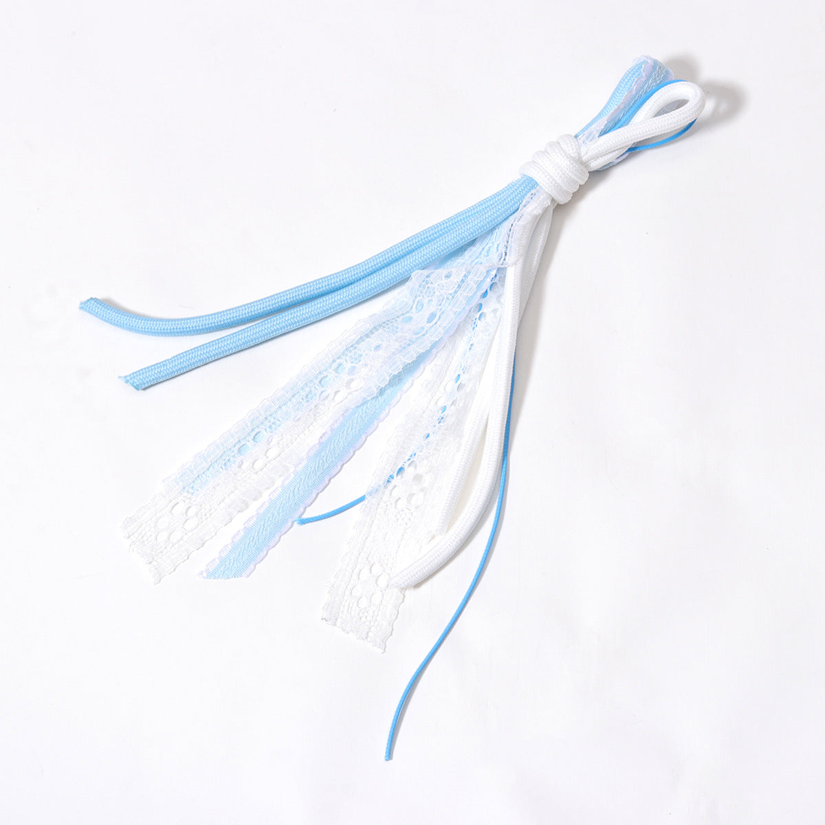 新款欧美波西米亚风涤纶纯手工编织钥匙扣包包挂件批发跨境亚马逊