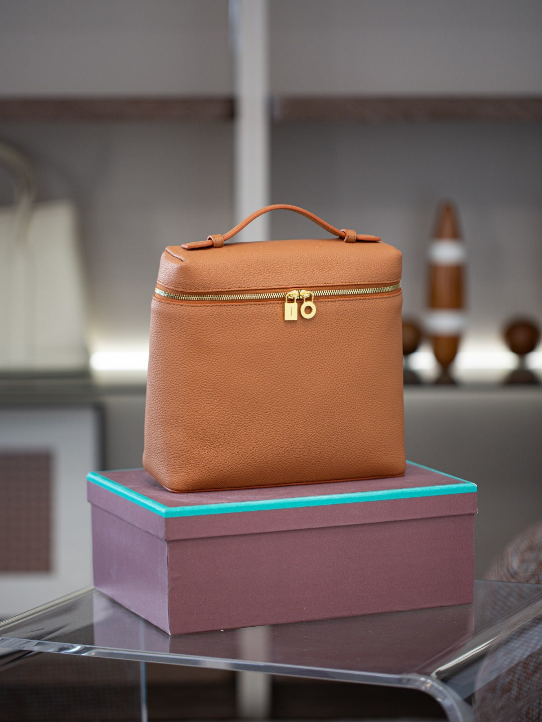 Loro包LP双肩包女2025新款时尚简约piana背包休闲旅游大容量书包