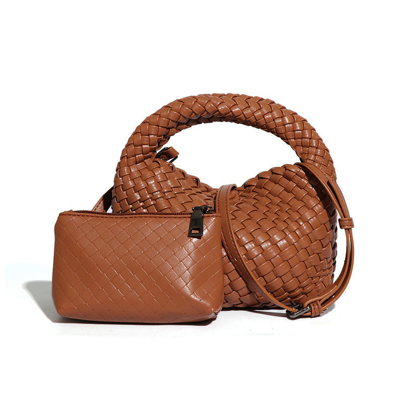 工厂编织菜篮子女包小巧复古休闲单肩斜挎饭盒包手提女包一件代发