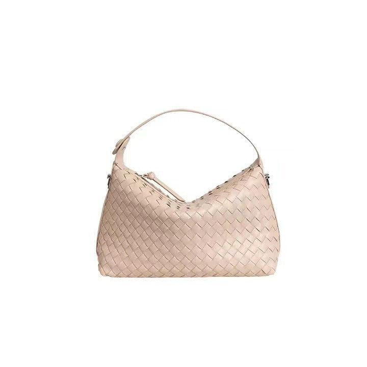 小众设计真皮手提编织托特包百搭斜挎菜篮子女包枕头包2022新