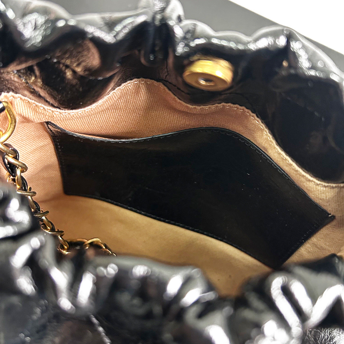 小众设计真皮水桶包女大容量托特包小香风链条单肩包高级感腋下包