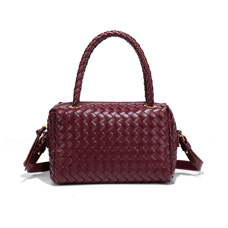 秋冬新款安可拉手提包潮流手工编织包包款时尚枕头包单肩斜挎女包