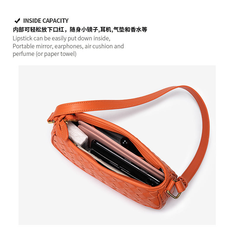 包包女2025新款潮编织腋下法棍包单肩包女士手提包手拎包批发外贸