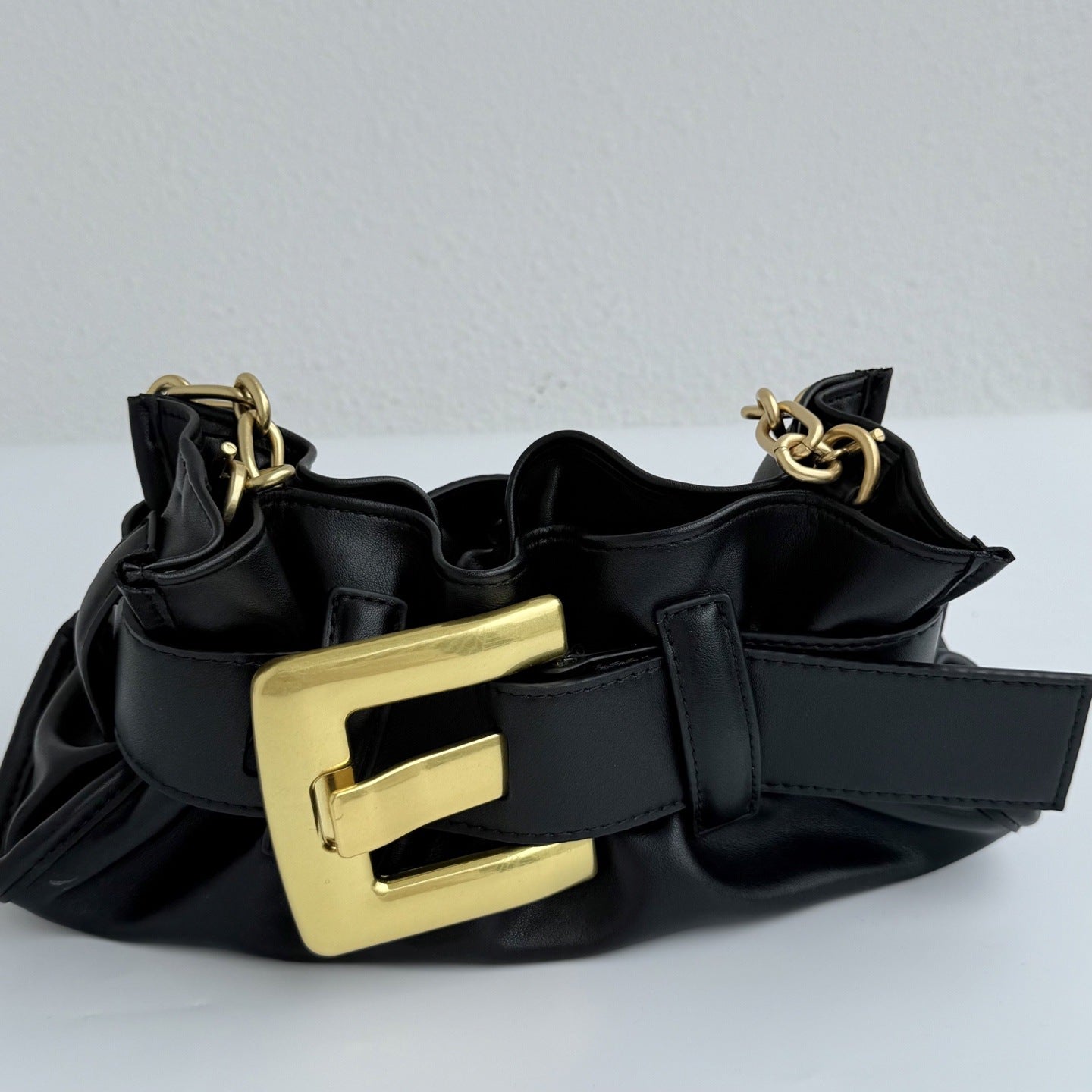 2025小众新款油蜡皮复古手提包高级质感PU皮百搭单肩斜挎包腋下包