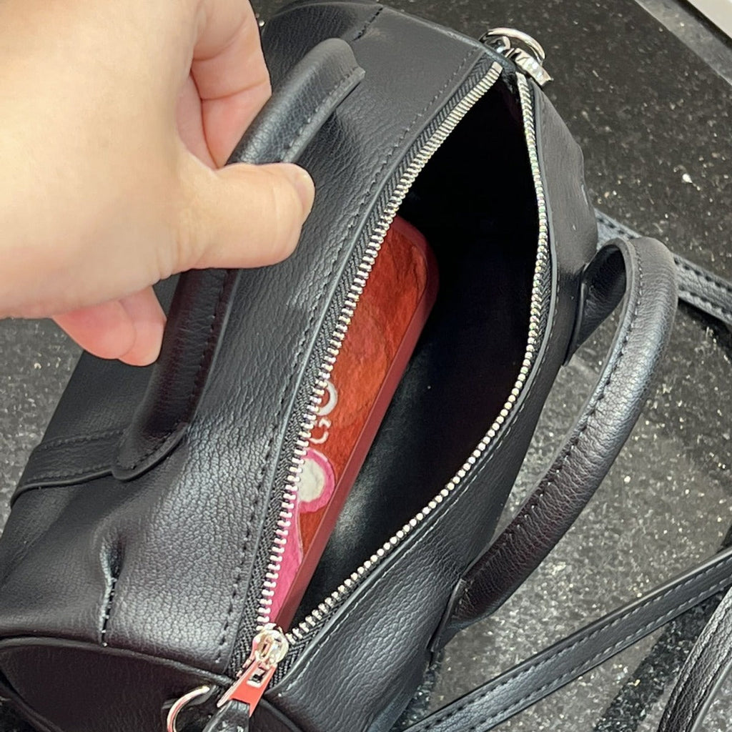 2024新款头层牛皮枕头包时尚手拎包百搭高级感单肩斜挎包包女