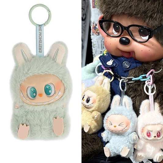 玩偶挂饰礼物布毛绒公仔派对坐坐挂件拉布毛绒挂件潮玩手办labubu