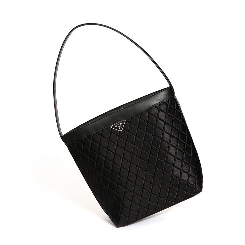 大包包女春夏新款简约大容量手提包跨境潮流百搭高级感定制水桶包