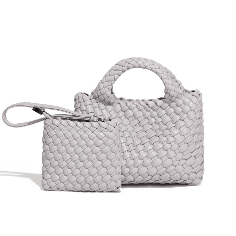 菜篮子编制包包包小巧迷你小水桶单肩斜跨包精致可爱高级感手拎包