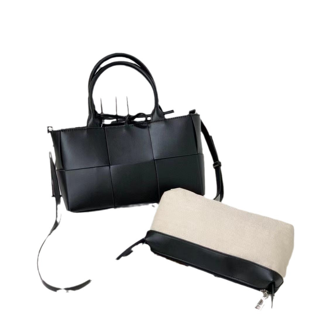 大容量编织手提包包女2023新款高级质感单肩腋下包时尚通勤托特包