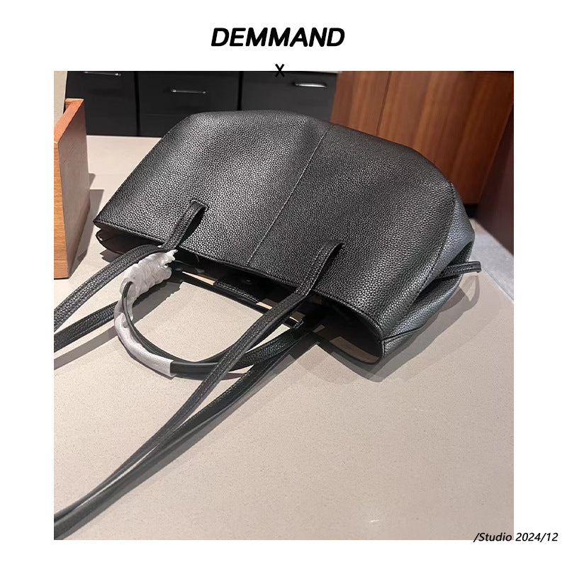 水桶包包女式2024新款斜挎包韩版时尚百搭简单软皮出门上班小拎包