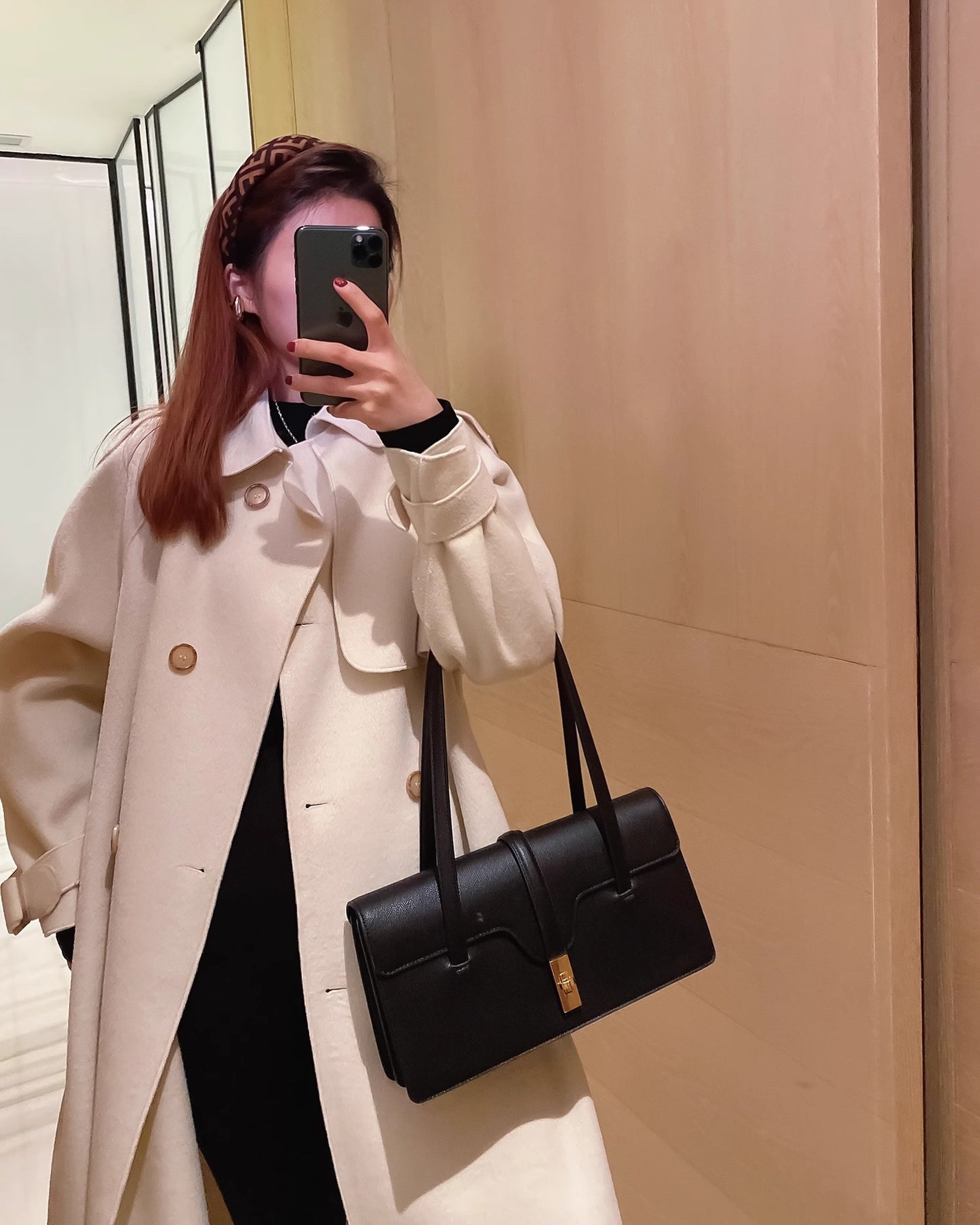 高级感风琴包包2023新款潮女包单肩手提时尚简约通勤腋下包 代发