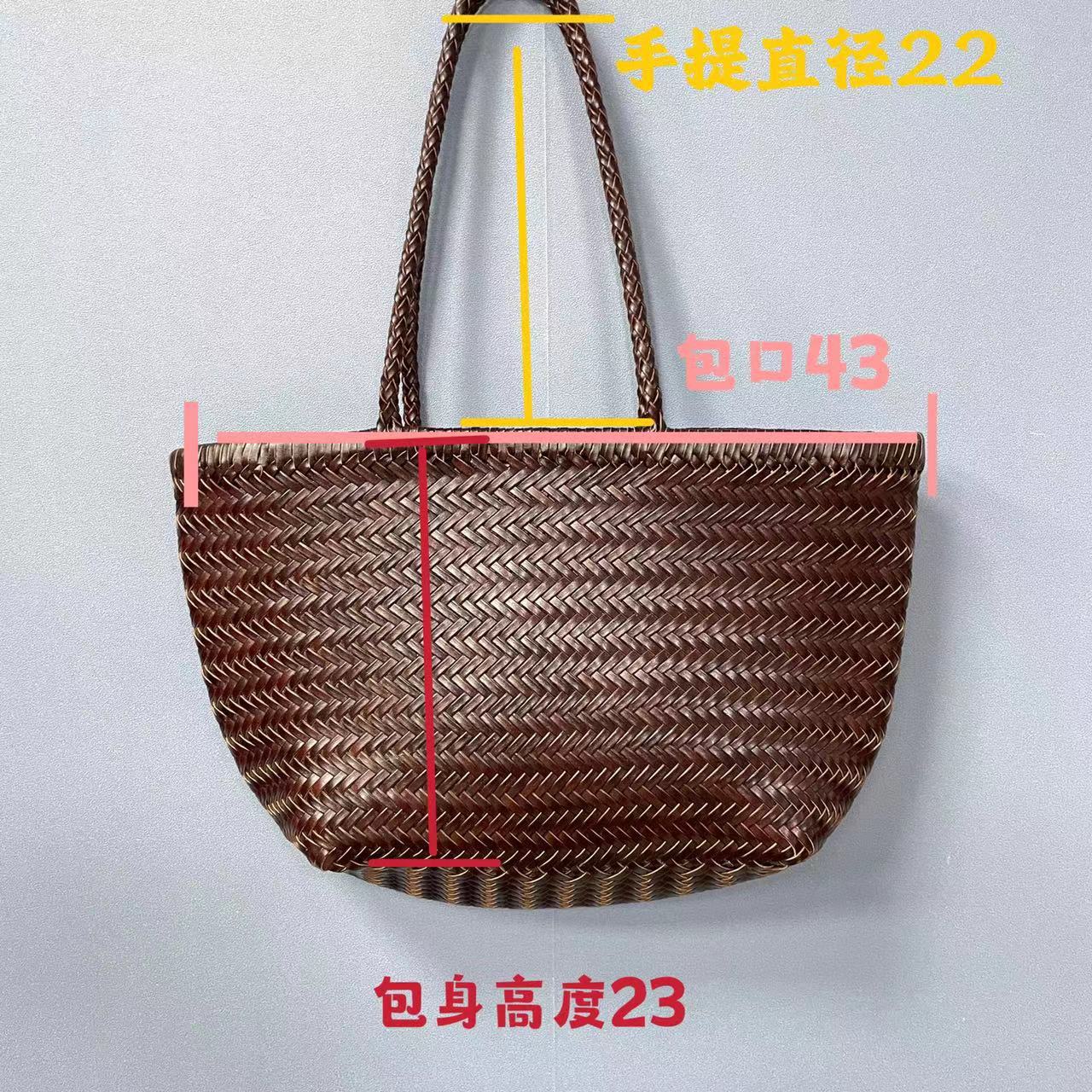 2024夏新款泰国手工草编包拉菲草度假手提包包单肩托特包女大容量