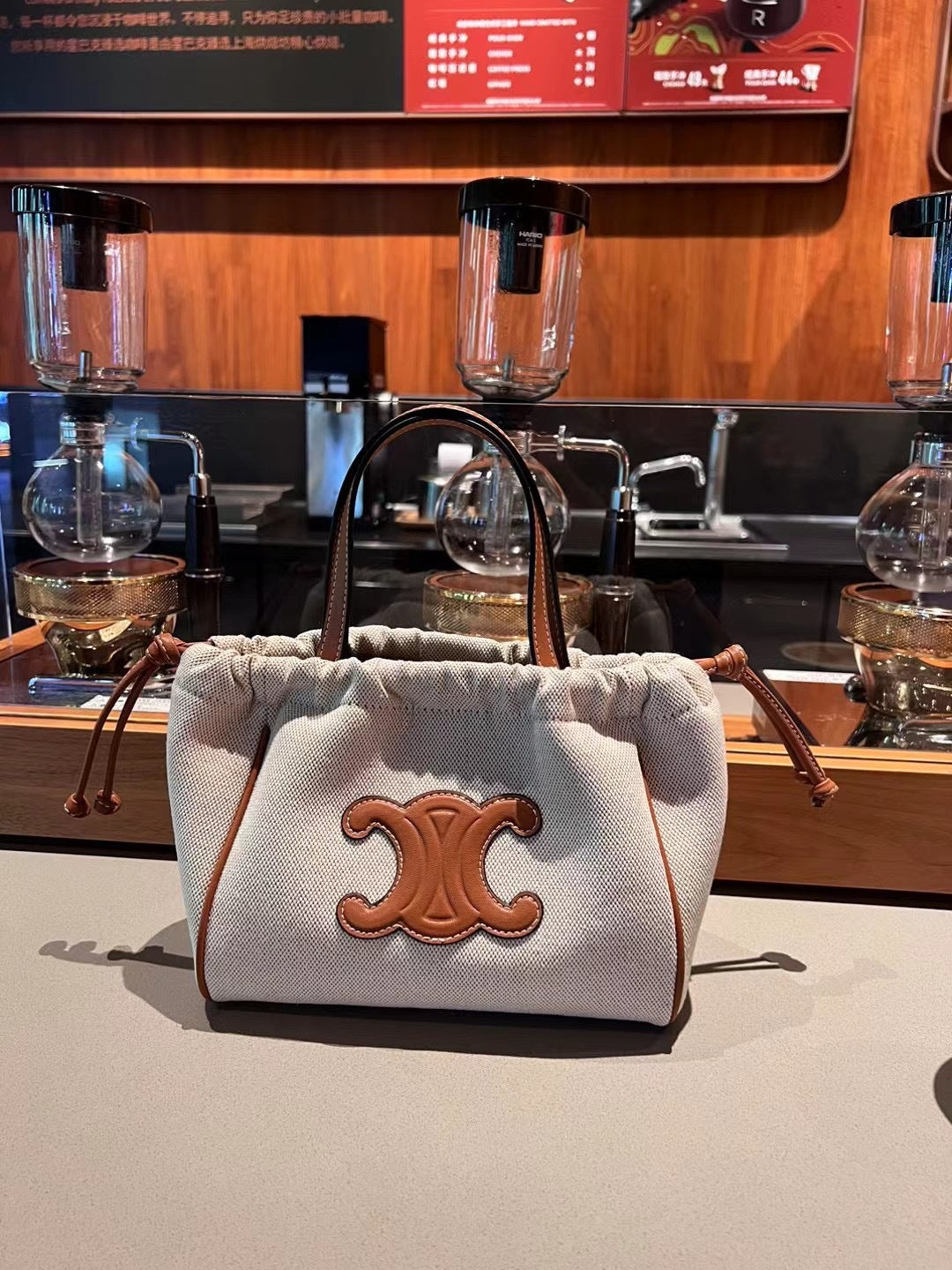 2024新款复古手提包凯旋门牛皮腋下托特包包女单肩斜挎包小众设计