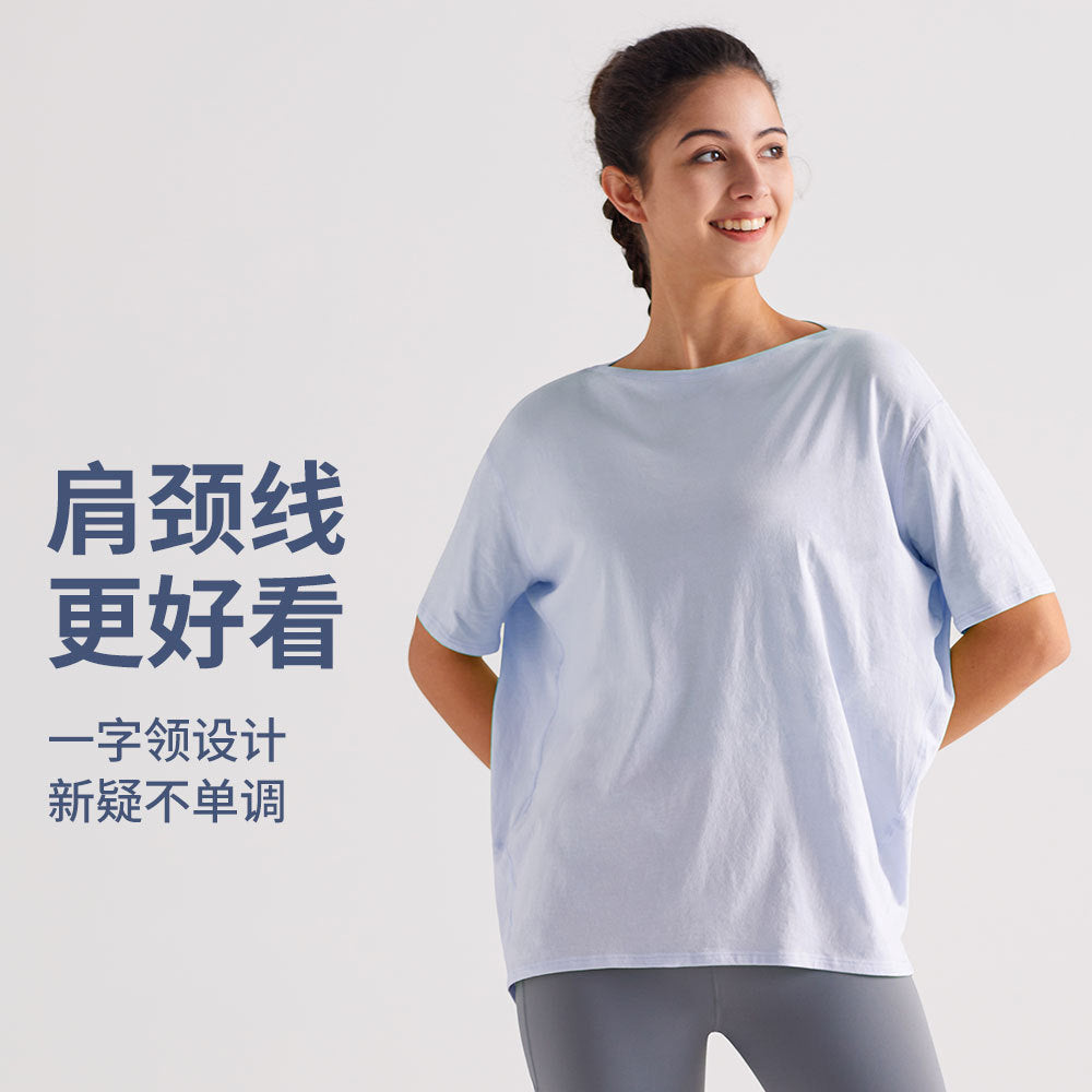 lulu运动短袖T恤女夏季透气速干瑜伽服训练罩衫百搭修身龟背上衣