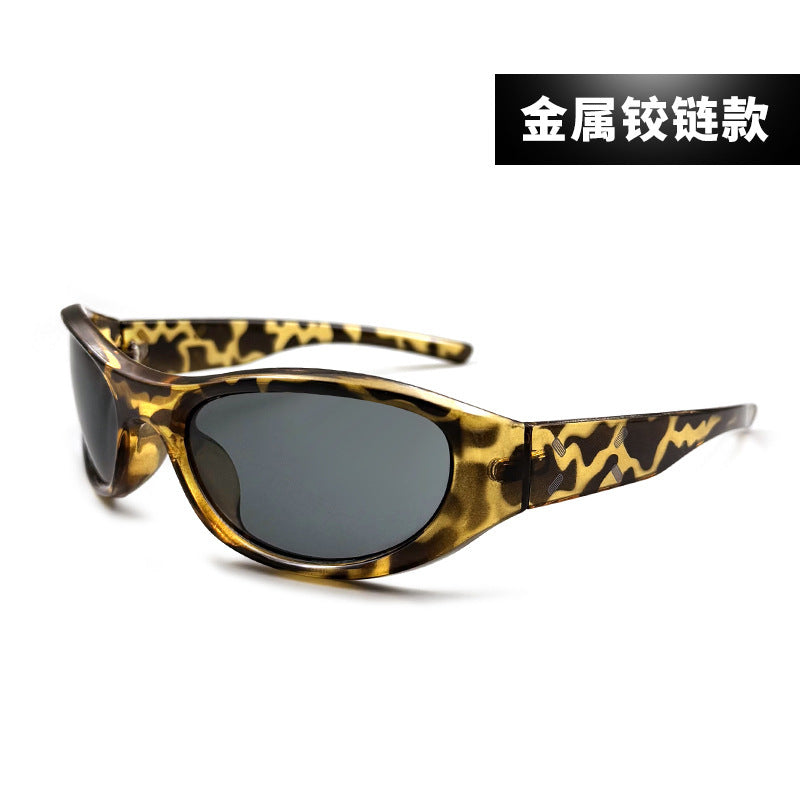 时尚猫眼发箍墨镜女网红出街凹造型高级感太阳镜防紫外线骑行眼镜