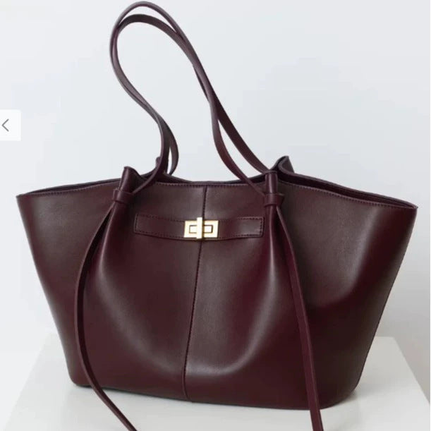 外贸出口高级感翅膀包大包软包时尚托特包2025新款欧美手提单肩包