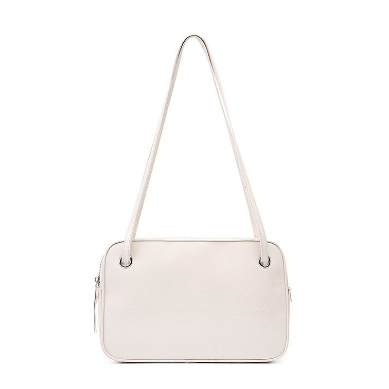 轻便简约邮差包包大容量ins潮酷托特包牛皮大容量单肩包女通勤包