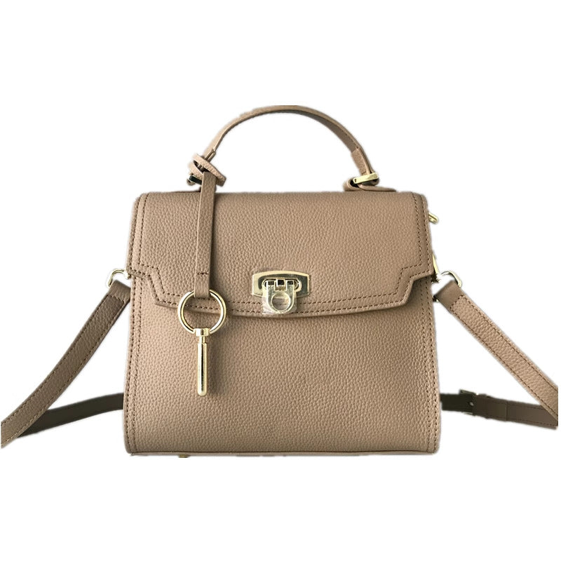 外贸女包togo头层牛皮凯莉手提包女网红新款潮小众时尚单肩斜挎包