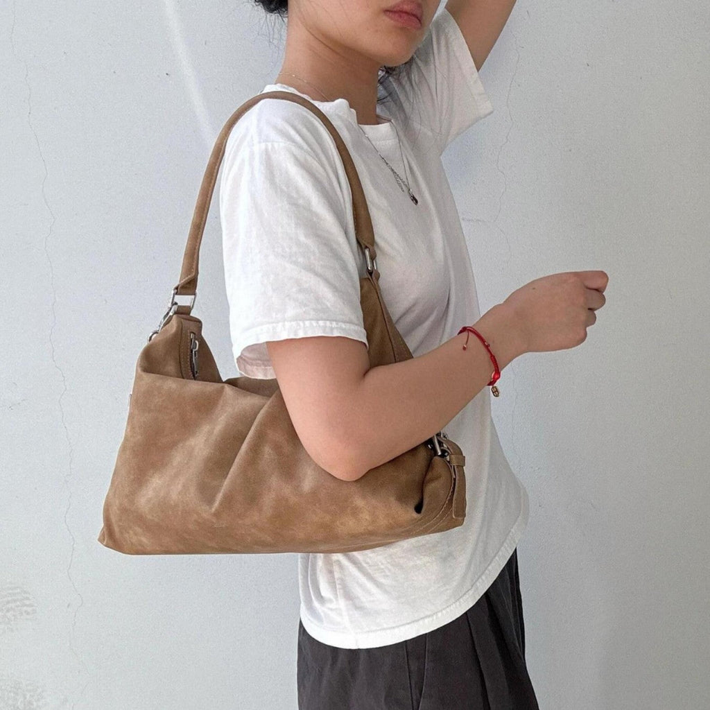 韩国人气Stan流浪包oil小众复秋冬hobo手提腋下包时尚百搭大容量