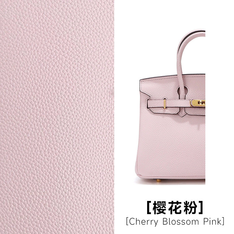 头层牛皮铂金包真皮女包大容量凯丽手提包女高级感通勤单肩斜挎包