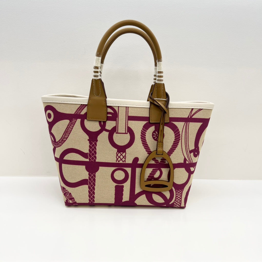 女包高级时尚百搭腋下托特包手工编织牛皮拼帆布撞色手提菜篮子包