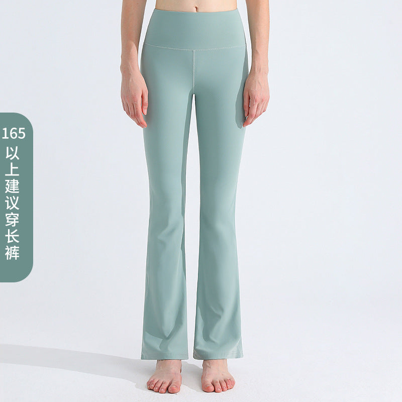 lulu瑜伽喇叭裤女高弹裸感速干健身裤高腰提臀防卷边运动紧身裤