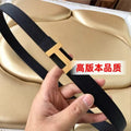H扣女士皮带端真皮双面商务休闲牛仔裤腰带高级感新款头层牛皮