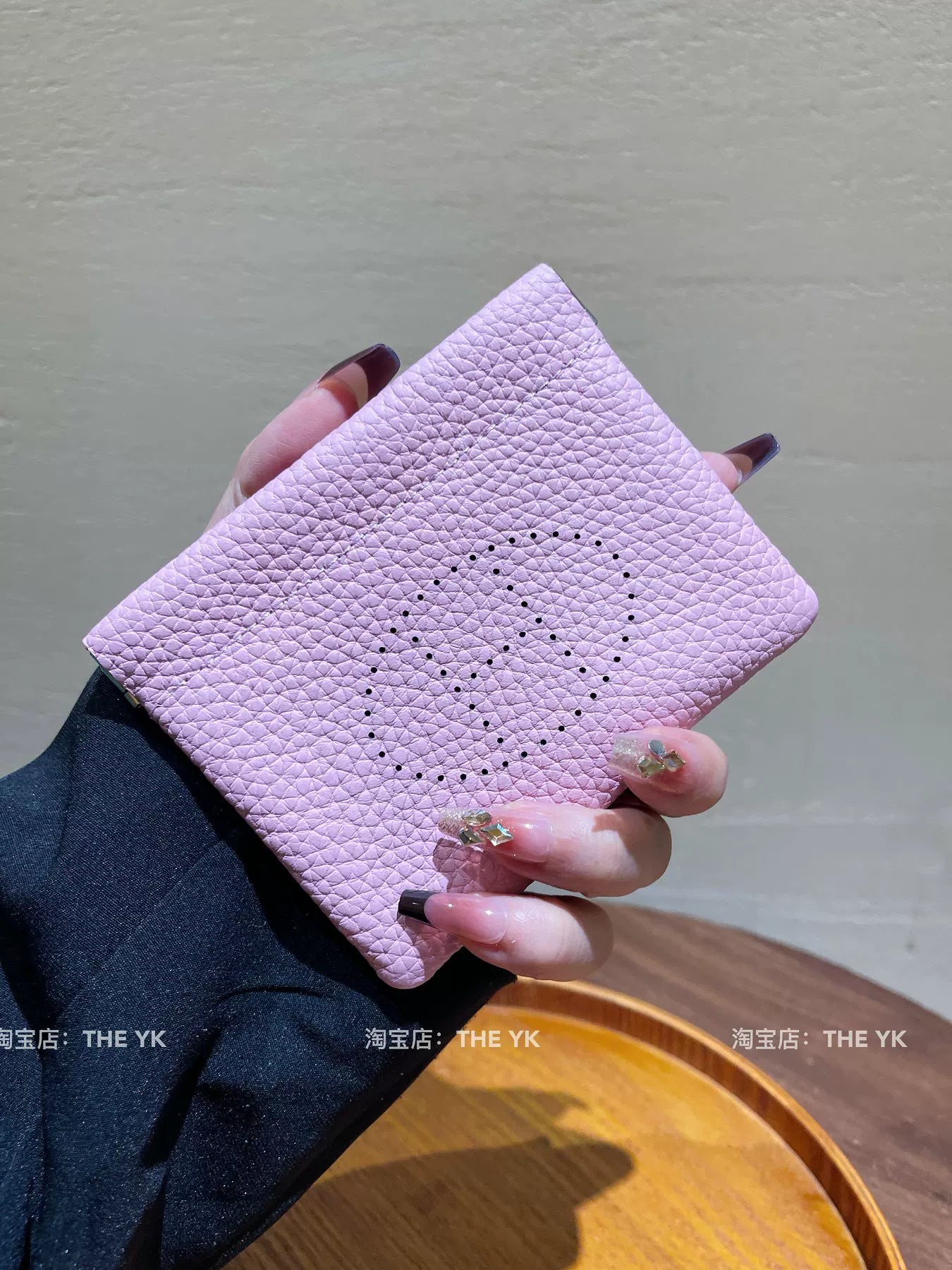H家真皮零钱包togo牛皮镂空卡包车钥匙口红收纳包迷你精致证件包